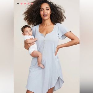 Hatch, Maternity nightgown, light blue